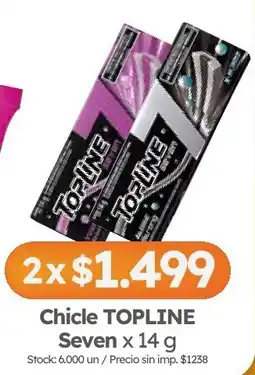 Cordiez Topline chicle seven oferta
