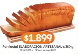 Cordiez Pan lactal elaboración artesanal oferta
