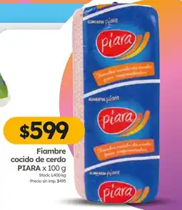 Cordiez Piara fiambre cocido de cerdo oferta