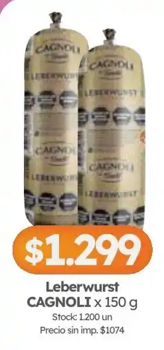 Cordiez Cagnoli leberwurst oferta