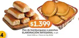 Cordiez Pan de hamburguesa o panchos oferta