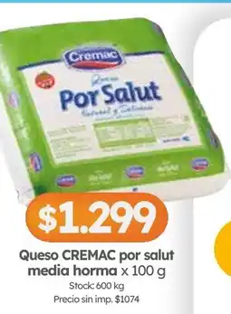 Cordiez Cremac queso por salud oferta