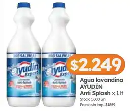 Cordiez Ayudin agua lavandina anti splash oferta