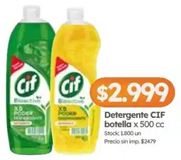 Cordiez Cif detergente botella oferta