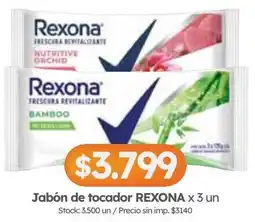 Cordiez Rexona jabón de tocador oferta