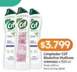Cordiez Cif limpiador bioactive multiuso cremoso oferta