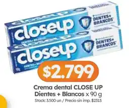 Cordiez Closeup crema dental Dientes + Blancos oferta