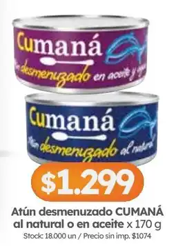 Cordiez Cumaná atún desmenuzado oferta