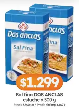 Cordiez Dos anclas sal fina oferta