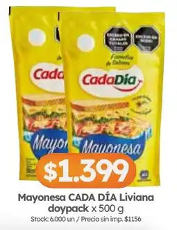 Cordiez Cada día mayonesa liviana oferta