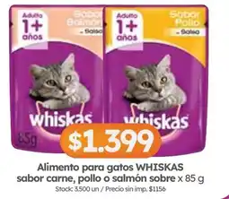 Cordiez Whiskas alimento para gatos oferta
