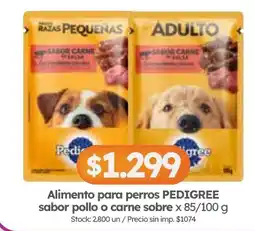 Cordiez Pedigree alimento para perros oferta