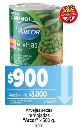 Arcor arvejas secas