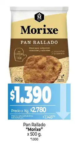La Anonima Morixe pan rallado oferta