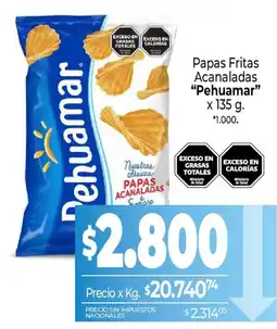 La Anonima Dehuamar papas fritas acanaladas oferta