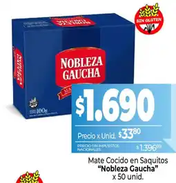 La Anonima Nobleza Gaucha mate cocido en saquitos oferta
