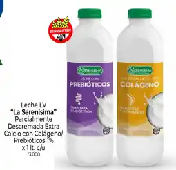 La Anonima La serenisima leche lv parcialmente descremada extra calcio con colageno/prebioticos 1% oferta