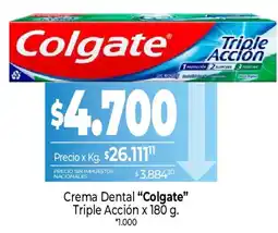 La Anonima Colgate crema dental triple acción oferta