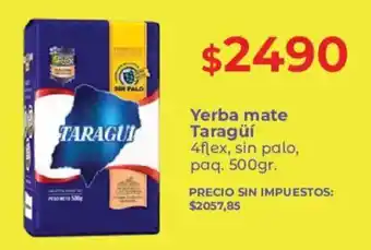 Supermercados Vea Taragui yerba mate oferta