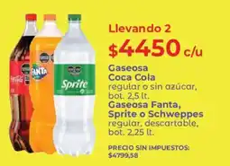 Supermercados Vea Coca cola gaseosa regular o sin azúcar oferta