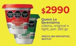 Supermercados Vea Queso la serenisima clasico, original o light oferta