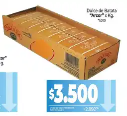 La Anonima Arcor dulce de batata oferta