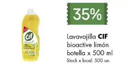 Jumbo Cif lavavajilla bioactive limón oferta
