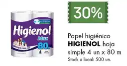 Jumbo Higienol papel higiénico oferta