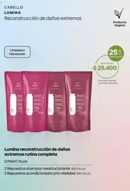 Natura Cabello lumina reconstrucción de daños extremos oferta