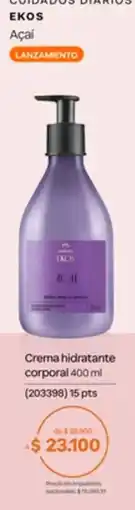 Natura Crema hidratante corporal oferta