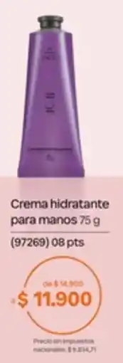 Natura Crema hidratante para manos oferta