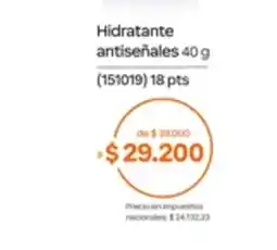 Natura Hidratante antiseñales oferta