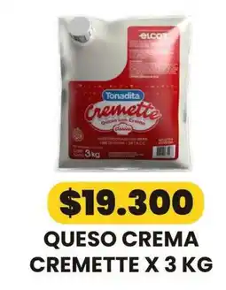 Autoservicio Capo Tonadita queso crema cremette oferta