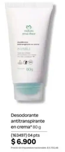 Natura Natura erva doce desodorante antitranspirante en crema invisible oferta