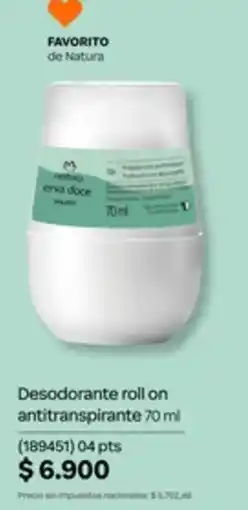 Natura Natura desodorante roll on antitranspirante oferta