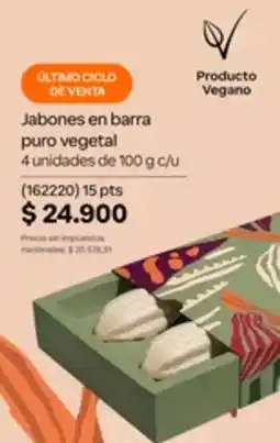 Natura Jabones en barra puro vegetal oferta