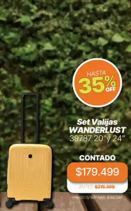 Grupo Marquez Wanderlust set valijas oferta