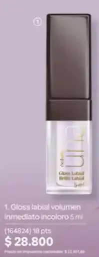 Natura Una gloss labial volumen inmediato incoloro oferta
