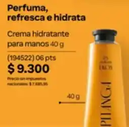 Natura Eros crema hidratante para manos oferta