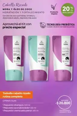 Natura Tododia cabello rizado rutina completa oferta