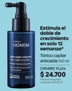 Natura Inature homem tónico capilar anticaída oferta