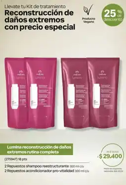 Natura Natura lumina reconstrucción de daños extremos rutina completa oferta