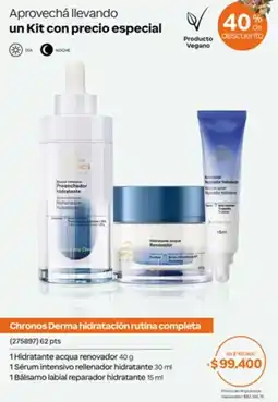 Natura Chronos Derma hidratación rutina completa oferta