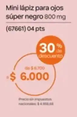 Natura Mini lápiz para ojos súper negro oferta