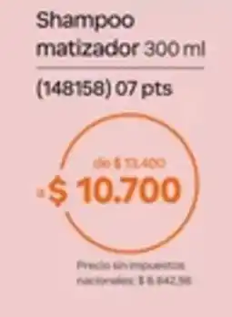 Natura Shampoo matizador oferta