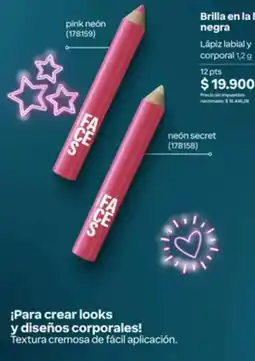 Natura Faces lápiz labial y corporal oferta