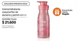 Natura Crema hidratante corporal flor de durazno y jazmin oferta