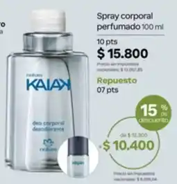 Natura Kaiax spray corporal perfumado oferta