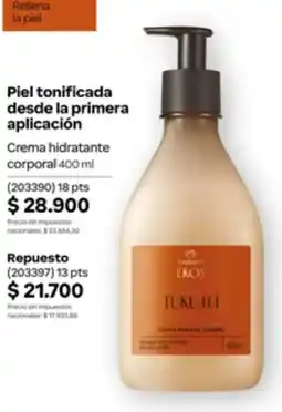 Natura Crema hidratante corporal oferta