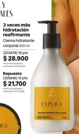 Natura Crema hidratante corporal oferta